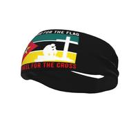 Defiendo la bandera de Mozambique y me arrodillo ante la cruz. Diademas para hombre y mujer, antideslizantes, absorbentes, deportivas, para gimnasio, baloncesto, yoga.