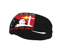 Defiendo la bandera de Nueva Guinea y me arrodillo ante la cruz. Diademas para hombre y mujer, antideslizantes, absorbentes, deportivas, para gimnasio, baloncesto, yoga.