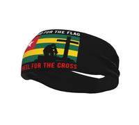 Defiendo la bandera de Togo y me arrodillo ante la cruz. Diademas para hombre y mujer, antideslizantes, absorbentes, deportivas, para gimnasio, baloncesto, yoga.
