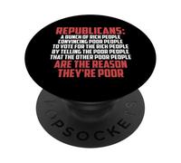 Definición Anti republicanos - Demócrata Liberal PopSockets PopGrip Adhesivo