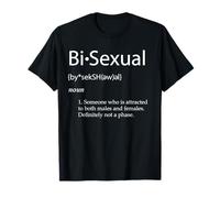 Definición Bisexual Lindo Gay Bi Orgullo Sexual LGBTQ Bi Adulto Camiseta