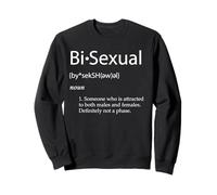 Definición Bisexual: ¡No es una Fase! Orgullo bi LGBTQ Sudadera