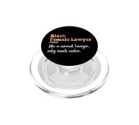 Definición de Abogada Negra Mujeres Divertidas Abogados PopSockets PopGrip para MagSafe