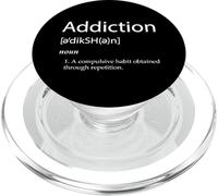 Definición de adicción Vive un Estilo de Vida Sobrio para ex Adictos PopSockets PopGrip para MagSafe