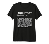 Definición de Arquitecto Ingeniero Arquitecto Camiseta Premium