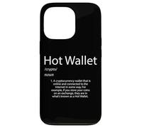 Definición de Billetera Caliente Bitcoin Cryptocurrency Crypto Wallet Carcasa para iPhone 13 Pro