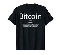Definición de Bitcoin Criptomoneda Blockchain Cripto BTC Camiseta