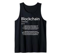 Definición de Blockchain Bitcoin Criptomoneda Camiseta sin Mangas