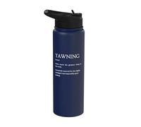 Definición de bostezo - Explicación sarcástica divertida del bostezo Stainless Steel Insulated Water Bottle