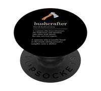 Definición de Bushcrafter: Divertido superviviente de Bushcraft Outdoor PopSockets PopGrip Adhesivo