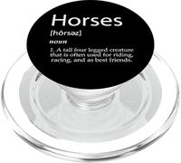 Definición de Caballo Jinete Ecuestre Gear Carreras Caballos PopSockets PopGrip para MagSafe