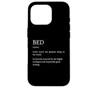 Definición de Cama - Explicación sarcástica Divertida de la Cama Carcasa para iPhone 16 Pro