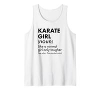 Definición de Chica de Karate como una Chica Normal Solo más Dura Camiseta sin Mangas