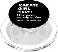 Definición de Chica de Karate como una Chica Normal Solo más Dura PopSockets PopGrip para MagSafe