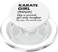 Definición de Chica de Karate como una Chica Normal Solo más Dura PopSockets PopGrip para MagSafe