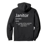 Definición de Conserje Mejor Disfraz de custodio para Limpiador de Oficina Sudadera con Capucha