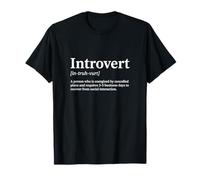Definición de Diccionario introvertido Cita Divertida Camiseta