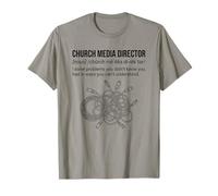 Definición de Director de Medios de la Iglesia Resuelve Problemas Gracioso Camiseta