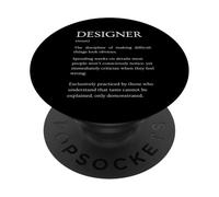 Definición de diseñador Divertido Diccionario sarcástico PopSockets PopGrip Adhesivo