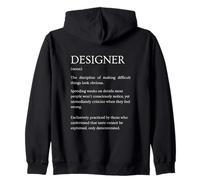 Definición de diseñador Divertido Diccionario sarcástico Sudadera con Capucha