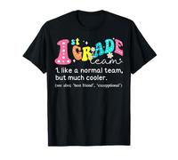 Definición de Equipo de Primer Grado Maestro Groovy de Regreso a la Escuela Camiseta