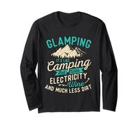 Definición de Glamping - Glamper Glamorous Camping Camper Manga Larga