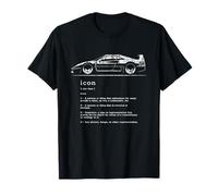 Definición de icono Diseño genial del icónico coche deportivo italiano Camiseta