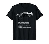 Definición de Icono Diseño Genial del icónico Coche Deportivo Italiano Camiseta, Hombre, Negro, S