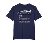 Definición de Icono Diseño Genial del icónico Coche Deportivo Italiano Camiseta, Hombre Tallas Grandes, Azul Marino, 2X Alto
