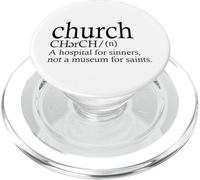 Definición de Iglesia Un Hospital para Pecadores Santos Fe Jesús PopSockets PopGrip para MagSafe
