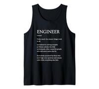 Definición de Ingeniero Divertido Diccionario sarcástico Camiseta sin Mangas