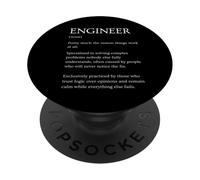 Definición de Ingeniero Divertido Diccionario sarcástico PopSockets PopGrip Adhesivo