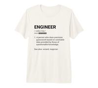 Definición de Ingeniero Divertido Sarcástico Stem Nerd Ciencia Matemáticas Camiseta Premium