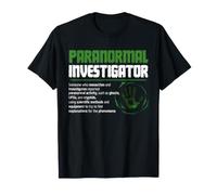 Definición de investigador Paranormal Fantasma Investigación Humor Camiseta