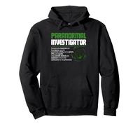 Definición de investigador Paranormal Fantasma Investigación Humor Sudadera con Capucha