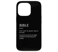 Definición de la Biblia - Explicación Bíblica Sarcástica Divertida Carcasa para iPhone 13 Pro