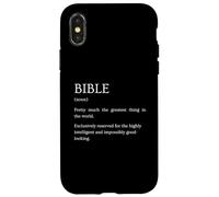 Definición de la Biblia - Explicación Bíblica Sarcástica Divertida Carcasa para iPhone X/XS