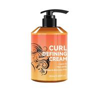 Definición de la crema de bucle de 280 ml: tratamiento antifrisotis hidratante, peinamiento en una foto post -shampoo estilo diario, chicas de cabello rizado
