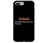 Definición de la Escuela Divertido Estudiante Universitario Aula Humor Broma Carcasa para iPhone 7 Plus/8 Plus