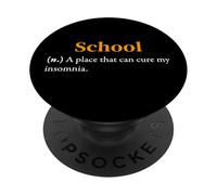 Definición de la Escuela Divertido Estudiante Universitario Aula Humor Broma PopSockets PopGrip Adhesivo