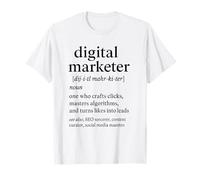 Definición de marketer digital Diseño creativo divertido Camiseta