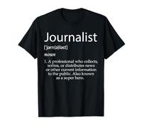 Definición de Periodista Mejor Noticias Locales Graduados de periodismo Camiseta
