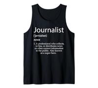 Definición de Periodista Mejor Noticias Locales Graduados de periodismo Camiseta sin Mangas