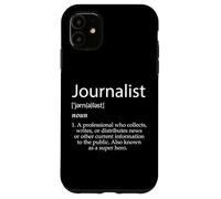Definición de Periodista Mejor Noticias Locales Graduados de periodismo Carcasa para iPhone 11