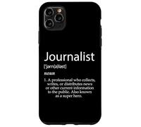 Definición de Periodista Mejor Noticias Locales Graduados de periodismo Carcasa para iPhone 11 Pro MAX
