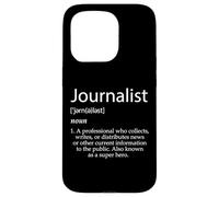 Definición de Periodista Mejor Noticias Locales Graduados de periodismo Carcasa para iPhone 15 Pro