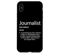Definición de Periodista Mejor Noticias Locales Graduados de periodismo Carcasa para iPhone XS MAX