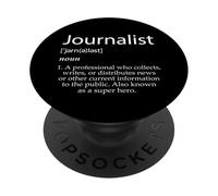 Definición de Periodista Mejor Noticias Locales Graduados de periodismo PopSockets PopGrip Adhesivo