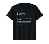 Definición de Piano - Explicación Divertida del Teclado sarcástico Camiseta