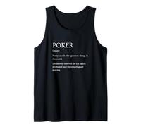 Definición de Poker - Explicación Sarcástica Divertida del Poker Camiseta sin Mangas